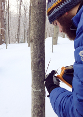 doug osborne measuring snowmelt